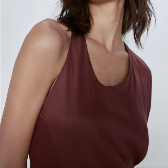 ZARA Asymmetric Midi Dress - Picture 4 of 7